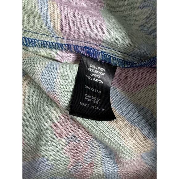 House‎ of Harlow Dress Tropical Milkmaid Summer Midi Maxi Blue Size S - Picture 9 of 12